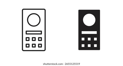 Design vetorial de ícone de intercomunicação. definir ícones da Web