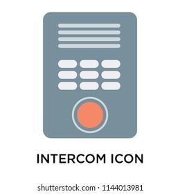 Intercom icon vector isolated on white background for your web and mobile app design, Intercom logo concept