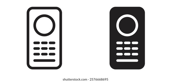 Intercom icons in outline and stroke versions