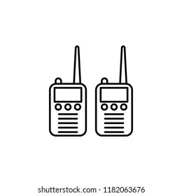 Intercom police radio icon. Element of artificial intelligence icon for mobile concept and web apps. Thin line Intercom police radio icon can be used for web and mobile on white background