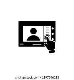 Intercom touch screen icon. Element of touch screen technology icon. Premium quality graphic design icon. Signs and symbols collection icon for websites