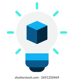 Interconnected blocks representing blockchain technology in simple geometric style.