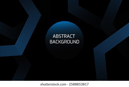 Interconnected Circular Abstract Design with Futuristic Teal and Gradient Patterns: A Modern, Stylish, and Aesthetic Concept for Corporate Innovation, Business Technology, Digital Marketing, and Pro
