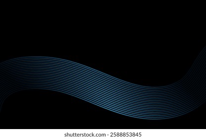 Interconnected Circular Abstract Design with Futuristic Teal and Gradient Patterns: A Modern, Stylish, and Aesthetic Concept for Corporate Innovation, Business Technology, Digital Marketing, and Pro
