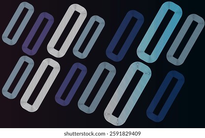 Interconnected Circular Abstract Design with Futuristic Teal and Gradient Patterns: A Modern, Stylish, and Aesthetic Concept for Corporate Innovation, Business Technology, Digital Marketing, and Pro