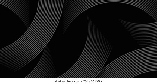 Interconnected Circular Abstract Design with Futuristic Teal and Gradient Patterns: A Modern, Stylish, and Aesthetic Concept for Corporate Innovation, Business Technology, Digital Marketing, and Pro