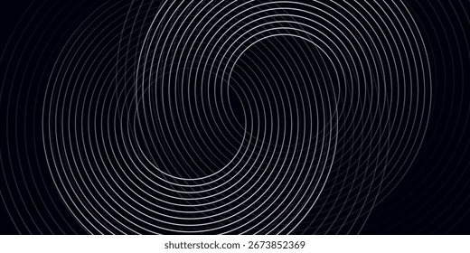 Interconnected Circular Abstract Design with Futuristic Teal and Gradient Patterns: A Modern, Stylish, and Aesthetic Concept for Corporate Innovation, Business Technology, Digital Marketing, and Pro