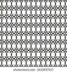 Interconnected diamonds pattern. Geometric link texture. Abstract chain background. Vector endless illustration