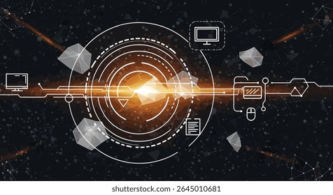The Interconnected Digital World A Network of Devices and Information Exchange in Cyberspace