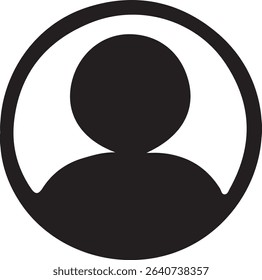 Interconnected people single icon silhouette on white background.