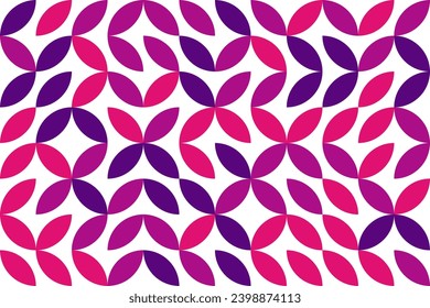 Interconnecting circles and ovals abstract retro fashion texture