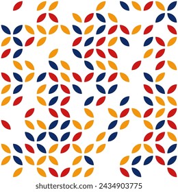 Interconnecting circles and ovals abstract retro fashion texture