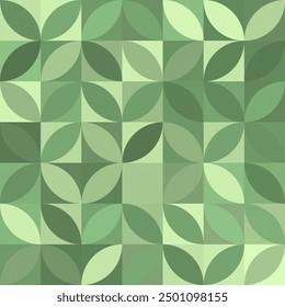 Interconnecting circles and ovals abstract retro fashion texture. Vector Illustration