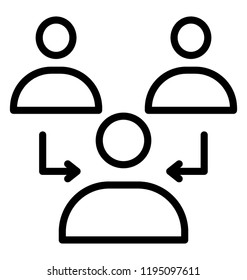 Interconnection of customers are showing customer relationship 