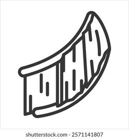 Intercostal Muscles Icon Vector Illustration Outline