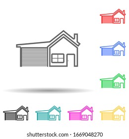 interdiction multi color style icon. Simple thin line, outline vector of web icons for ui and ux, website or mobile application