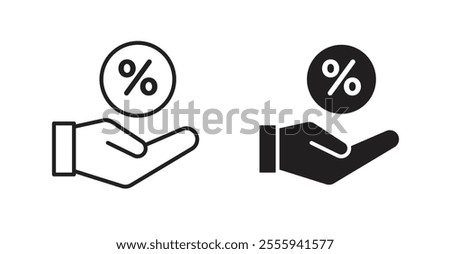 Interest flat simple vector symbols illustration.