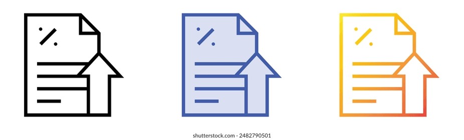 icono de interés. Diseño de estilo de relleno lineal, azul y degradado aislado sobre fondo blanco