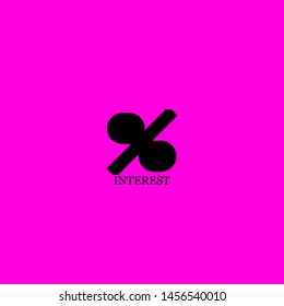 interest icon sign signifier vector