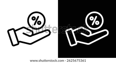 Interest icon vector collection. vector sign illustration