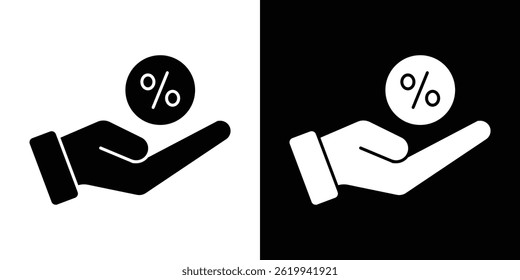 Interest icon vector, solid logo illustration, pictogram