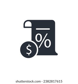 interest icon. vector.Editable stroke.linear style sign for use web design,logo.Symbol illustration.