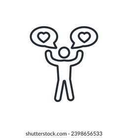 interest icon. vector.Editable stroke.linear style sign for use web design,logo.Symbol illustration.