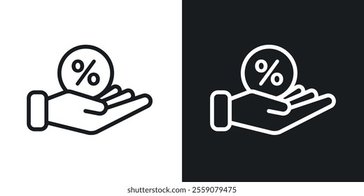 Interest icons. vector set in black colors