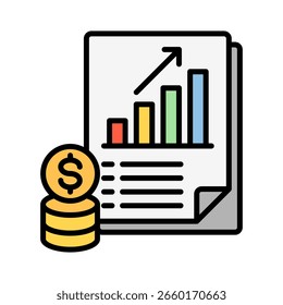 Ilustración vectorial de iconos de color de contorno de interés