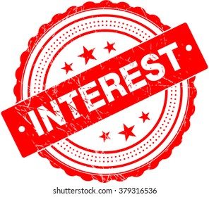 Interest Premium Quality Rubber Stamp