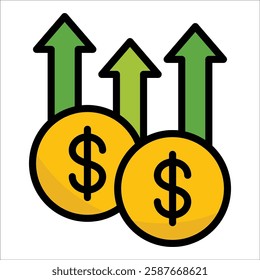 Interest Rate Icon Element For Design