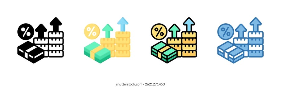 Elemento De Ícone De Taxa De Juros Para Design