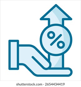 Elemento De Ícone De Taxa De Juros Para Design