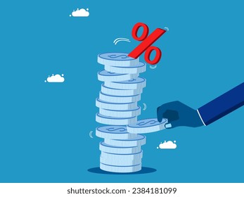 Interest reduction. The central bank takes money out of the financial system or economy