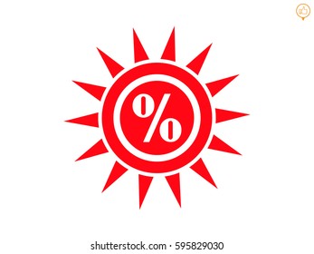 interest, sunshine, icon, vector illustration eps10