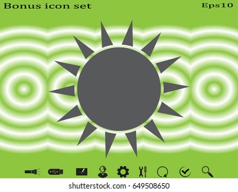 interest, sunshine, icon, vector illustration eps10