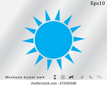 interest, sunshine, icon, vector illustration eps10