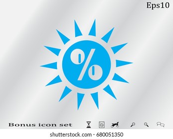 interest, sunshine, icon, vector illustration eps10