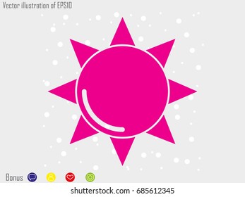 interest, sunshine, icon, vector illustration eps10