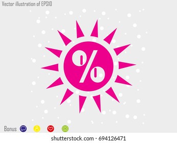 interest, sunshine, icon, vector illustration eps10
