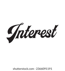 interest text on white background.
