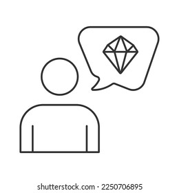 Interest vector icon. Line sign for mobile concept and web design. Symbol, logo illustration. Vector graphics