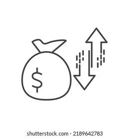 interest yield icons  symbol vector elements for infographic web