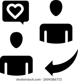 Interested Icon Glyph Vector Illustration