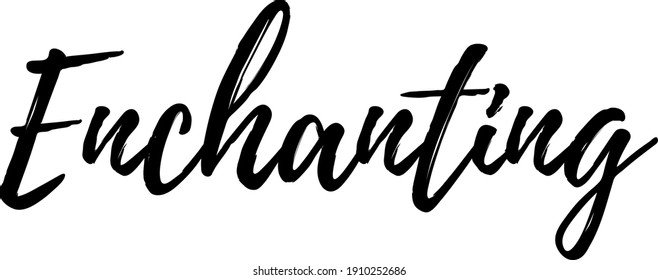 Interested quote. Modern calligraphy text. Vector hand-drawn illustration black and white