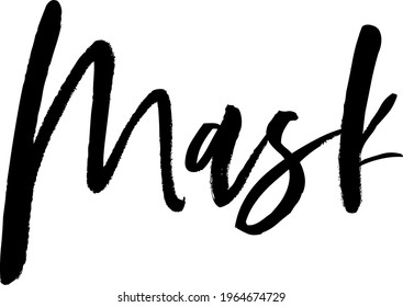 Interested quote. Modern calligraphy text. Vector hand-drawn illustration black and white