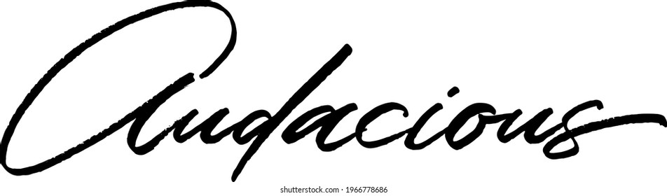 Interested quote. Modern calligraphy text. Vector hand-drawn illustration black and white