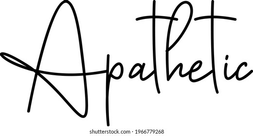 Interested quote. Modern calligraphy text. Vector hand-drawn illustration black and white