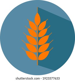 Interestign autumn leaf, illustration, vector on white background.