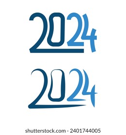 Interesting 2024th year design illustration